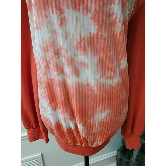 Suzanne Betro Women's Red & White Polyester Round Neck Long Sleeve Sweater 1X - Picture 4 of 10